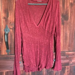 Free People long sleeve tunic top